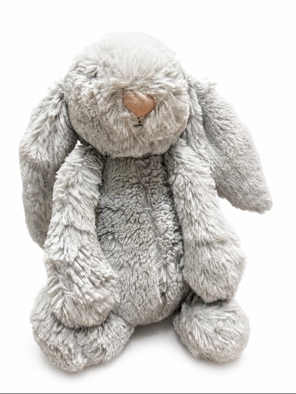 Jellycat Plush Grey Bunny Stuffed Animal - Soft Plush Rabbit